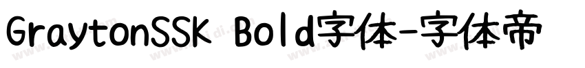 GraytonSSK Bold字体字体转换